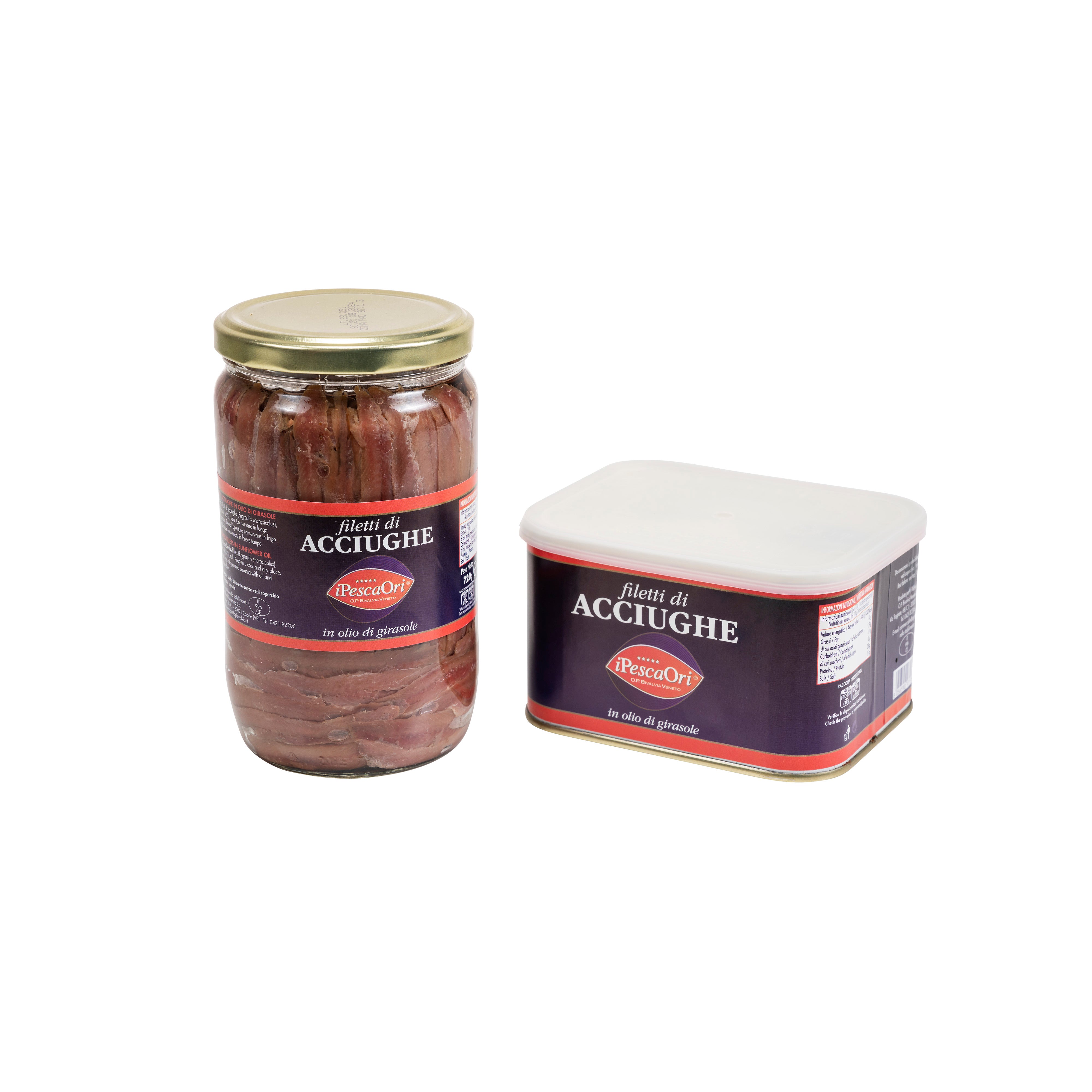 Acciughe dell’Adriatico in olio di girasole