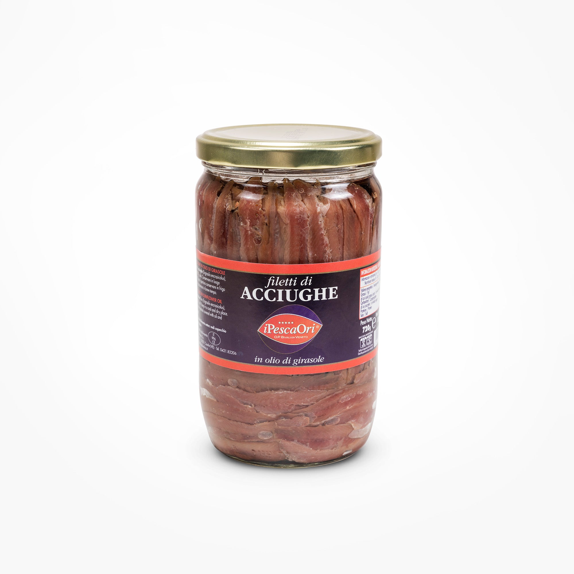Acciughe dell’Adriatico in olio di girasole
